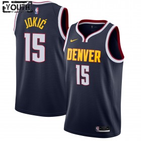 Camiseta Niños NBA Denver Nuggets Nikola Jokic 15 2020-21 Nike Icon Edition Swingman